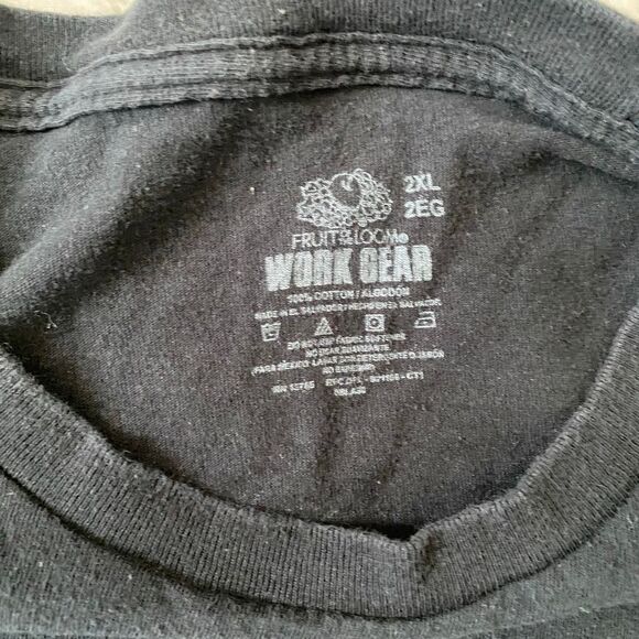 Fruit of the loom men 2XL 100% cotton 8 bundle short sleeve pocket tees black - Picture 7 of 10